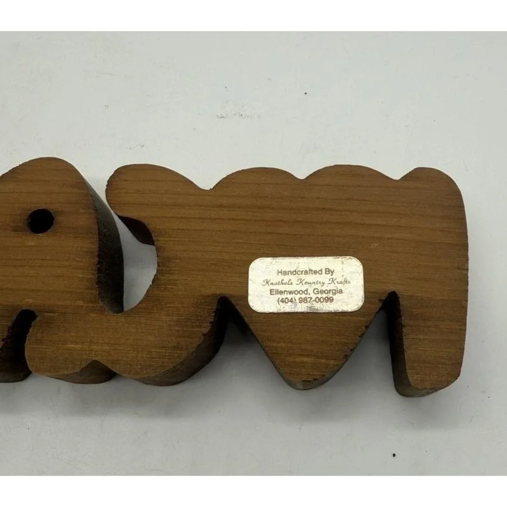 Vintage I Love‎ Cats Wood Sign Kountry Krafts Cat Lover Decor 9